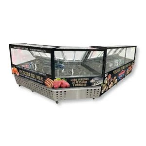 Nevera Góndola para Pescado y Pollo - Frente: 4.50m