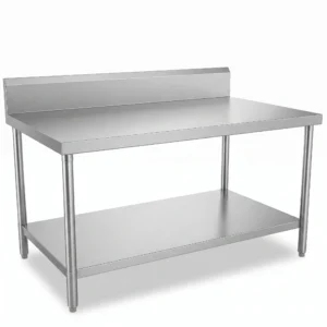 Mesa de Trabajo en Acero Inoxidable - Frente: 1mt