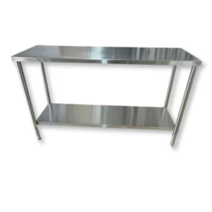 Mesa de Trabajo en Acero Inoxidable - Frente: 1.50m