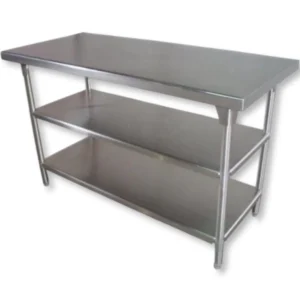 Mesa de Trabajo en Acero Inoxidable - Frente: 1.40m